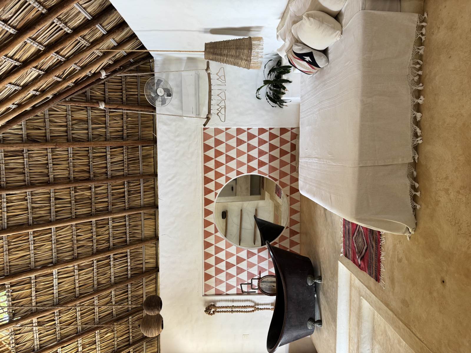 Third floor suite with a freestanding tub
